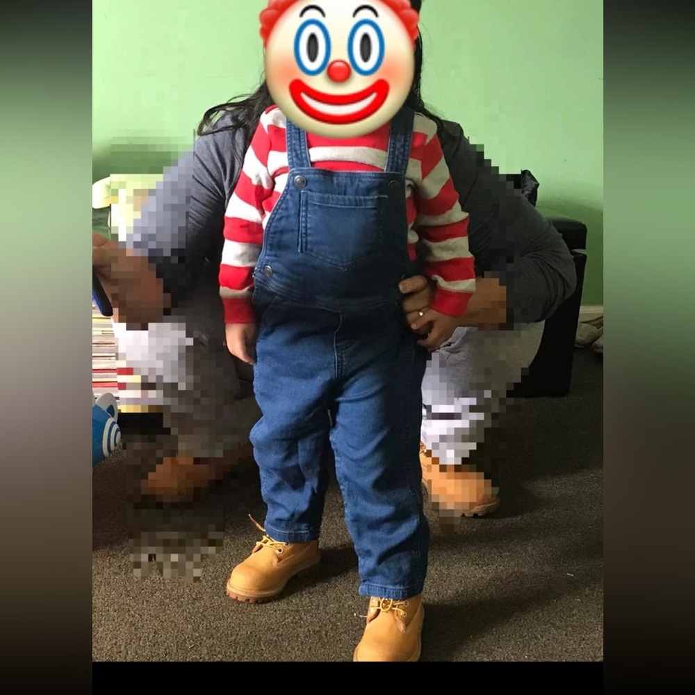 Chucky costume 24 Month Overall and Shirt Set
